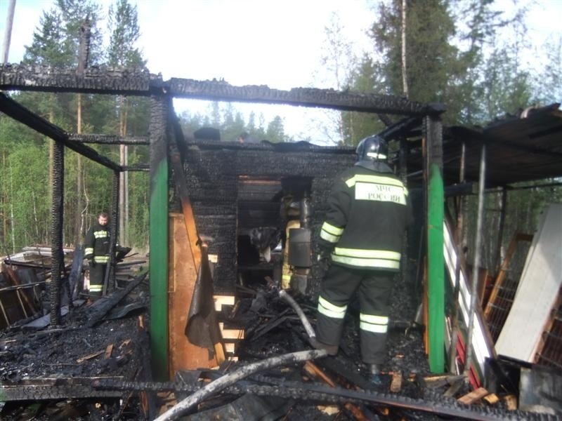 Пожарно-спасательные подразделения ликвидировали пожар в Лахденпохском районе.
